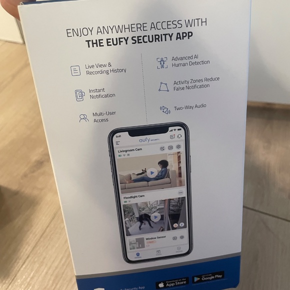 Eufy camera w/ home base & sensors - Picture 5 of 6